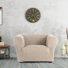 Kiva Universal And Versatile 1-Seater Sofa Cover, Various Colors Available – Easy-To-Fit Protective Sofa Cover For Backrest, Seat And Arms - 粗製濫造的尤利西斯 - 查看 5