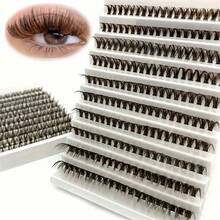 200 Clusters Brown Lashes , 8-16mm, 40p,Natural Wispies Brown Eyelashes Makeup , Suitable For Daily Gatherings And Dates, Reusable - View 8