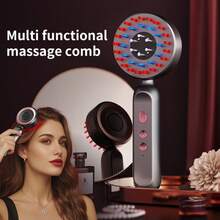 Multi Functional Imported Liquid Head Massage Comb With Three Levels Of Vibration Massage, Detachable Storage Tank, Straightening Comb, Mother's Day, Father's Day, Fully Automatic, Straightening Hair 1200mAh - Multicolor - View 2