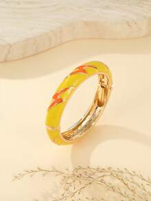 1 chiếc vòng tay hình tia sét phong cách Bohemian 18K thời trang, thích hợp cho bé gái và phụ nữ. - vòng tay họa tiết tia sét - Xem 3