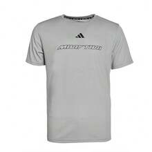 Camiseta de manga corta casual, transpirable y de secado rápido para deportes de verano para hombres CLTS26MT1P-GYB de Adidas - Gris - Ver 1