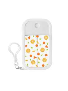 1件/套 50毫升喷雾瓶硅胶保护套，夏日白桃与水晶葡萄海洋风，方形防摔包挂件带挂绳 - 查看 2