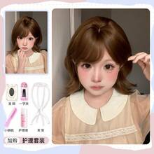 Synthetic Woven Wigs - Caramel Warm Brown + Care Set - View 9