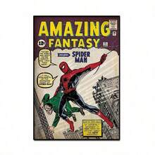 20*30cm Vintage Comic-Style Spider-Man Poster, Recreating Classic Spider-Man Covers, Featuring Iconic Scenes With Villains Like Doctor Octopus, Boasting The Same American Vintage Texture As And Iron Man. It Creates An Immersive Hero World For Marvel Fans, Instantly Transforming Gaming Rooms, Bedrooms, And Studies Into Superhero Headquarters. This And Cool Wall Art Lights Up Your Hero Dream. - Multicolor - View 10
