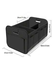 XUDA 1 pieza/2 piezas Caja de almacenamiento para baúl de coche de gran resistencia, diseño plegable con múltiples compartimentos y asa reforzada, apta para sedán, SUV y MPV, organizador de baúl - 1 PC - Ver 2