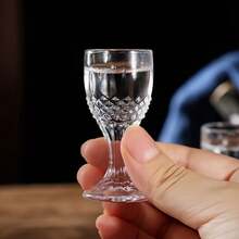 6个/套小型烈酒杯，只需手洗，可重复使用，隔热，无铅玻璃，防漏，圆形，适合家庭使用 - 非常适合圣诞节、万圣节、复活节和感恩节。这款10毫升雪花杯小巧精致，宛如口袋大小的艺术品。万圣节礼物 - 10ml飛雪杯[6隻] - 查看 8