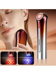 Dispositivo de introducción facial que se usa para levantar y tensar, con patrones de luz de fotones y tecnología de luz roja. Capacidad de batería de 800mAh - Multicolor - Ver 3