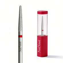 NotNoot 多功能美甲钻头，钨钢材质，3/32英寸锋利指甲凝胶丙烯酸角质层去除钻头，精准 - 銀色 - 查看 7