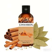100ml/30ml/5ml Aceite Esencial de Fragancia de Canela, Aceite de Canela, Apto para Difusor de Aromaterapia, Humidificador, Fabricación de Jabón/Velas, Unisex, Regalo Ideal - aceite esencial de canela - Ver 1