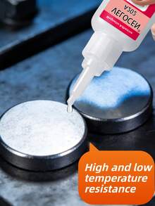 Keo dán nam châm mạnh, độ nhớ cao, khô nhanh, chắc chắn, nam châm PVC trong suốt, keo dán nam châm kim loại kèm ống nhỏ giọt định vị, loại khô nhanh, keo dán thứ hai, keo dán nam châm định vị thứ hai, keo dán kim loại - 21g - Xem 7