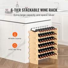 Porte-bouteilles de vin et porte-verres à vin - Kaki - Voir 3