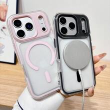 Koolife 1件裝 粉色馬卡龍磁吸防震氣囊全包覆軟 TPU 手機殼，適用於 iPhone 18 Pro/18 Pro Max/13 14 15 16 17 Pro Max Plus，可愛時尚吸睛設計，送給女性女孩的生日聖誕完美禮物 - 綠色 - 查看 5