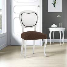 Kiva 2 Universal And Versatile Chair Covers, Various Colors Available – Easy-To-Fit Protective Chair Cover For Backrest, Seat And Arms - Brown - View 5