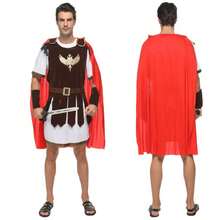 Adult Men's Ancient Roman Warrior Cosplay Costume Set, Gladiator Stage Performance Outfit - Multicolor - View 2