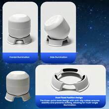 360°旋转鱼形泡泡投影迷你海洋夜灯，适合儿童房，温柔睡眠伴侣礼物 - 多色光 - 查看 7