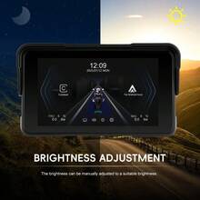Wireless Carplay And Android Integration For Motorcycles, Featuring A 5-Inch HD Touchscreen Equipped With Navigation, Wireless, And Pressure Detection, Without Battery - 1pc - View 9