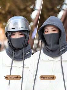 UPF50+ Casual Lightweight Breathable Face Hat Combo Women, Unisex Beach Hat, Face Cover, Face, Cap Driving, Cycling - 1件卡其色 - 查看 8