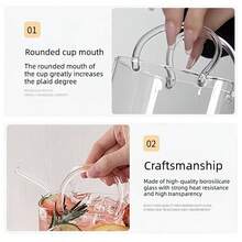 Purse Drinking Glass, Glass Purse For Drinks, Unique Wine Glasses With Straw, Decorative Fish Bowl Vase With Straw, Handbag Vases For Cute Room Decor, For Fruit Juice, Tea, Flowers(1pc) - 透明1pc - 查看 9