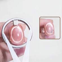 Bộ 3 nam châm rỗng hình mắt mèo bao gồm các vòng đa chức năng, nam châm vuông và tấm sắt hai đầu - Dụng cụ dành cho người làm móng nghiệp dư, không cần kỹ năng để tạo hiệu ứng móng mắt mèo. - Bạc - Xem 4