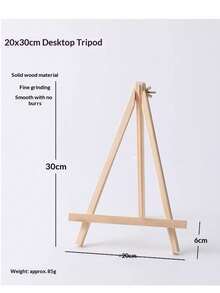 1 pièce Chevalet de table économique et simple en bois clair, en pin pliable et stable pour le croquis d'étudiants, la peinture à l'huile, la photographie, le mini trépied, le croquis artistique. Pratique pour les festivals et usage universel - chevalet de bureau - Voir 10