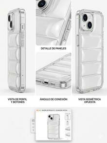 Glitter Mirror  Case | Built-In Kickstand | High-Quality, High-Protection Case - Glam Style - Clear - View 2