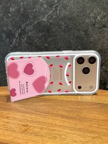 1 ốp lưng điện thoại hình trái tim gập lại có chân đế, phong cách ngọt ngào dành cho nữ, ốp bảo vệ TPU toàn diện với chân đế ẩn, ốp lưng + chân đế 2 trong 1, thích hợp làm quà tặng ngày Valentine, 520, sinh nhật, tốt nghiệp, tương thích với iPhone - Trong sáng - Xem 1