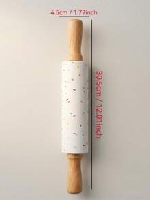 This Colorful Polka Dot Silicone Rolling Pin Is Made Of Non-Stick Silicone Material, Suitable For Rolling Dough, Baking, And Dumpling Making. The Comfortable Handle Makes Operation Easy And Effortless, With No Sticking Of Flour, And Easy To Clean. It Is A Great Helper In Your Kitchen. - Multicolor - View 14