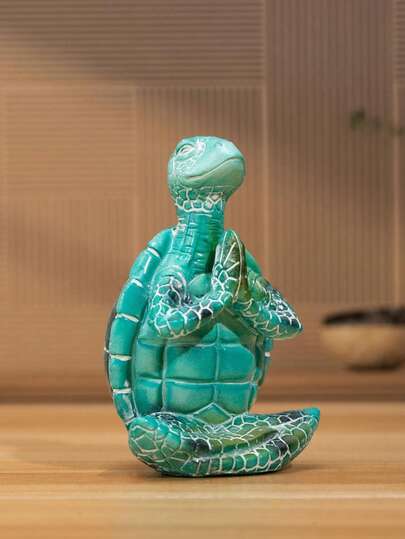 Feng Shui Praying Tortoise Decor, Brings Good Luck, Suitable For Home, Office, Student Room, Garden, Flower Pot, Vase, Storage, Wedding Decoration, Jewelry Storage, Party Decoration, Great Gift For Family And Friends (No Power Source Required)