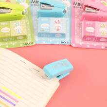 Mini Stapler - A Portable Manual Stapling Tool Suitable For Students And Office Use, Compact Design, Essential Multifunctional Stationery - Multicolor - View 3