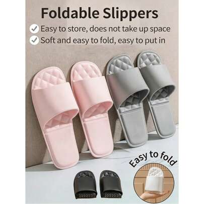 Dép du lịch gấp gọn tiện dụng, dép đi trong nhà tắm, bãi biển chống trơn trượt, thích hợp cho cả nam và nữ, lý tưởng cho chuyến công tác.