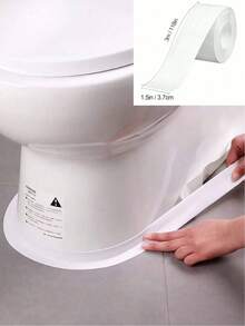 1 Roll Mildew-Resistant Sealing Tape, Self-Adhesive Sealing Strip Made Of PVC Material With Sticky Backing, Suitable For Bathroom Bathtub, Toilet, Kitchen Sink, Wall Sealing - White - View 12