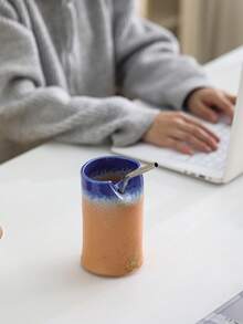 1 chiếc cốc sứ tráng men phản ứng dung tích lớn 500ml, thích hợp làm cốc cà phê, cốc espresso, cốc có ống hút, cốc sữa ăn sáng, cốc latte art, cốc bia, cốc latte, cốc espresso, cốc sứ, cốc sứ tráng men phản ứng, cốc latte art, cốc nước gia dụng. - Nhiều màu - Xem 5