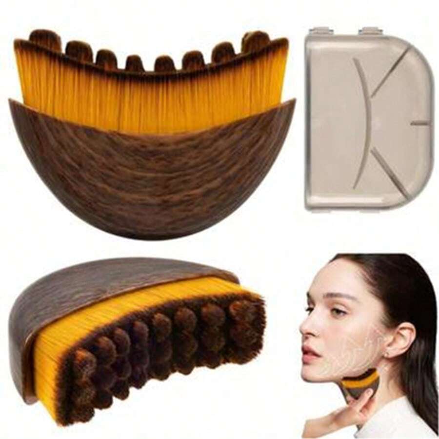 Bàn chải massage mặt và toàn thân tạo hình hệ bạch huyết, được thiết kế để massage dẫn lưu bạch huyết vùng mặt, có thể tạo hình đường viền hàm, thiết kế công thái học, chất liệu thân thiện với da, giúp giảm sưng tấy và giảm mệt mỏi.