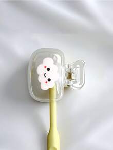 可爱云朵造型便携牙刷套，笑脸云朵牙刷架，旅行牙刷收纳盒，便携式牙刷头保护夹，牙刷收纳夹，牙刷防尘保护套，便携设计方便携带，防尘牙刷头保护盒，两个小孔方便排水，学生、旅行者、情侣、朋友、家人、教师和旅行爱好者的必备之选。 - 彩色 - 查看 16