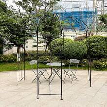 Gr8 Garden Pérgola de jardín metálica con forma de jaula para pájaros, ideal para plantas trepadoras y rosales. - Pérgola con forma de jaula para pájaros - Ver 8