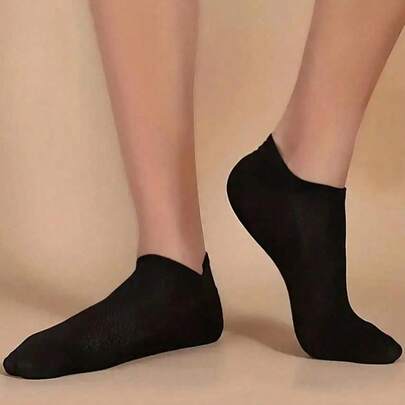 [100/80/50/40/36/30/20/10/8/4 Pairs] Unisex Comfortable Soft Moisture-Wicking Antibacterial Knitted Lining Socks - Mother's Day Gift, Suitable For Women And Men, Moisture-Absorbing Odor-Resistant, Elastic Soft, Fashionable Solid Color, Suitable For Spring, Summer, Autumn, Winter, Daily Casual And Yoga Activities