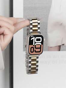 不锈钢商务表带，兼容 42mm、38mm、40mm、41mm、44mm、45mm、46mm、49mm，时尚智能手表替换表带，适用于 Series Ultra2、Ultra SE2、SE 11、10、9、8、7、6、5、4、3、2、1，男女皆宜，是学生返校的理想礼物 - 彩色 - 查看 8