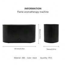 130ml Colorful Flame Aroma Diffuser, Mini Ultrasonic Essential Oil Diffuser With Aromatherapy, Intelligent Auto Shut-Off, Quiet Operation, Suitable For Home, Bedroom, Office, Yoga, Home Decor, USB Aroma Humidifier, Essential Oil Diffuser, Electric Aromatherapy Diffuser, Room Humidifier, Indoor Fragrance, Bedroom Decor, Gift For Best Friend, Gift For Girlfriend - Multicolor - View 14