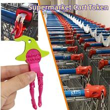 1 Piece Novelty Cartoon Supermarket Shopping Cart Token Unlocker Keychain - Plastic Reusable Token With A Secure Slot Design, Portable Shopping Cart Companion, Convenient Shopping Cart Unlocker - A - View 4