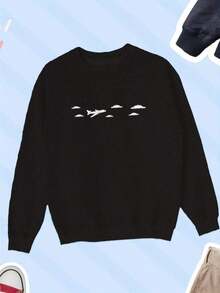 Nueva sudadera de moda1 Sudadera con capucha negra, Sudadera con capucha bordada de la Universidad Bryn Mawr, Sudadera con cuello redondo, Suéter vintage con bordado universitario, Sudadera con capucha de algodón 100% puro y grueso de 280 g/m². - Estilo 6 - Ver 13