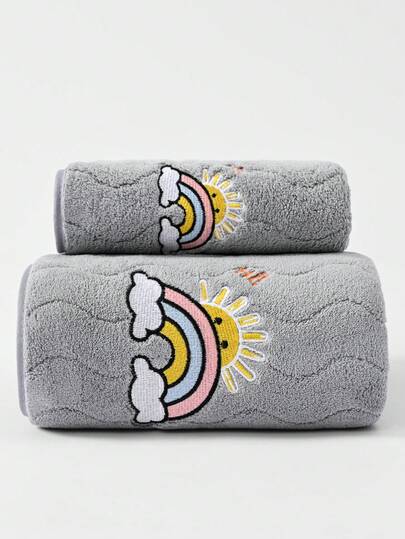 Khăn mặt/khăn tắm bằng vải lông san hô mềm mại, thấm hút tốt, màu trơn, phù hợp cho cả nam và nữ, thích hợp sử dụng trong mọi mùa.