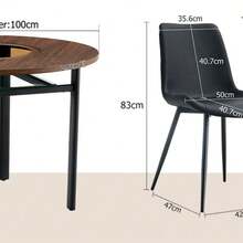 Dining Table & Chair Sets - Black - View 9