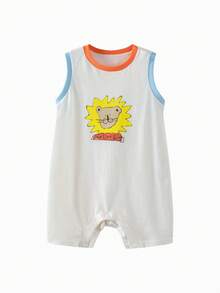 mini bala Kids Baby Romper, Soft Breathable Sweat-Wicking Quick-Dry 2026 Summer - 象牙白 - 查看 4