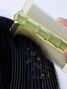 1/2/3/4/5pcs Ultra-Dense Fine-Tooth Lice Comb, Dandruff Removal Comb, Lice Egg Removal Tool, Scalp- Lice Comb - Multicolor - View 1