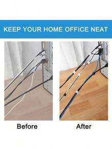 1 Roll Vine Shaping/Cable Management Reusable Hook And Loop Ties, Multi-Size Options, Strong & Durable, Suitable For Office, Home, Gardening, Reusable, Tidy & - Multicolor - View 8