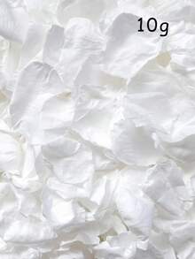10/50100pcs White Rose Petals Artificial Rose Petals For Valentine's Day, Wedding Decorations, Romantic Proposals, Anniversaries, Parties, Aisle Decorations, And Flower Girls. - White - View 8