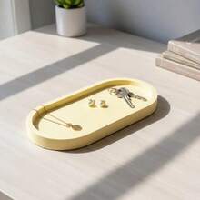 Cetakan Silikon Oval untuk Baki Penyimpanan, Cetakan Resin Plaster Dekorasi Rumah DIY, Cocok untuk Kerajinan Tangan, Dapat Digunakan Kembali - Cetakan Palet - View 6