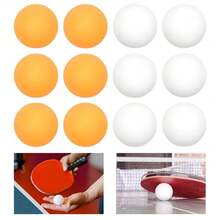 50pcs 40mm Matte Table Tennis Balls, Bright Yellow And White Durable PP Material Rust-Proof, Suitable For Adult Practice And Entertainment, Table Tennis Sports Accessories, Racket Sports, Raffle Props, Party Games And Outdoor Sports, For Ages 14 And Up - Multicolor - View 2