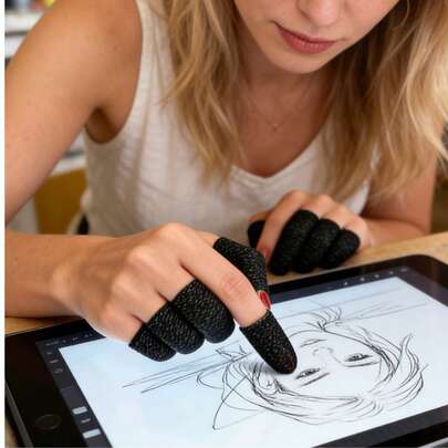 Bộ 10/20/30 đôi găng tay bảo vệ ngón tay tái sử dụng, thích hợp cho chơi game, thể thao điện tử, găng tay chống mồ hôi khi dùng màn hình cảm ứng, cải thiện sự khéo léo và độ nhạy, thoáng khí, lý tưởng cho thủ công, may vá và các công việc khác, món quà tuyệt vời cho Ngày của Mẹ.