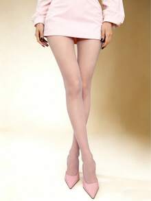 1 Pair Women's Classic Fashion Pantyhose, Rare Color Version, Slimming, Comfortable & Fashionable, Sexy & Unique, Suitable For Daily Wear, Work Commute And Outings - Multicolor - View 50